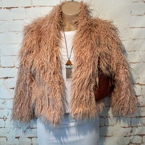 California Moonrise Shaggy Faux Fur Jacket XL EUC